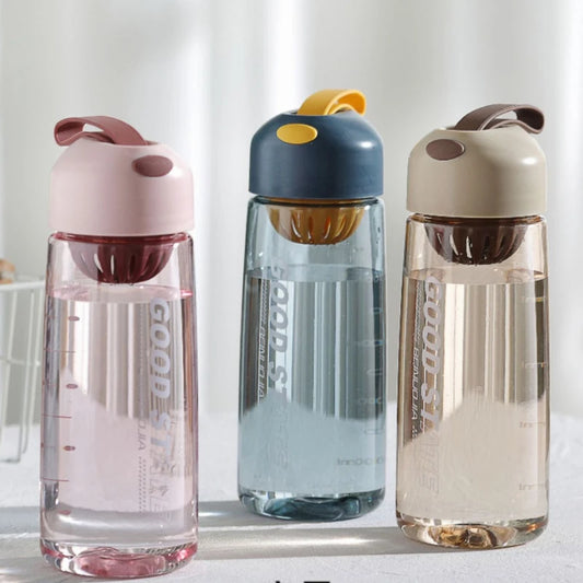 550/750ml Tasse d'eau portable Space Cup Antichoc pour  masculins et féminins Bouteille d'eau transparente en couleur